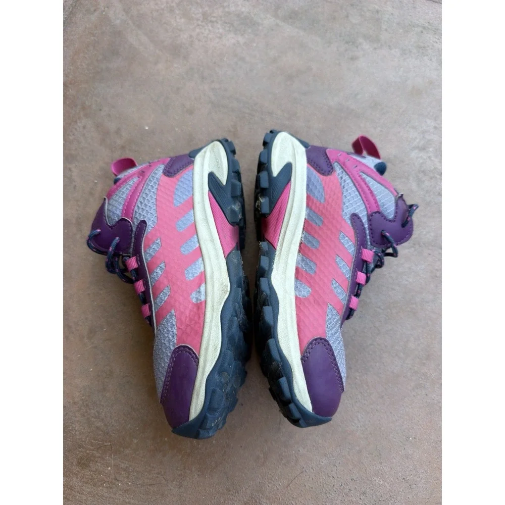 Merrell Moab Speed 2 Mid Waterproof Kids Hiking Shoes Berry Purple Size 3